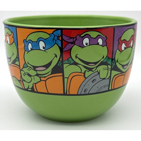 Teenage Mutant Ninja Turtles Large Coffee/Soup Mug 24oz Red Green 2016 Viacom - Picture 2 of 2